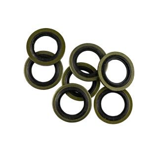 JOINT AVEC LEVRE CAOUCHOUC 14MM DIAM.