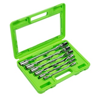 COFFRET CLÉS A DOUILLES ARTICULÉES 6 PIÈCES 12 PANS