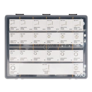 ÉTUI MIXTE VISSERIE BOULONNERIE ET RONDELLES 828 PCS