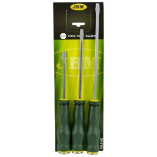 JEU DE 3 TOURNEVIS PLATS