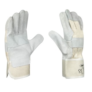 GANTS CUIR ET TOILE