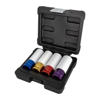 JEU DE 4 DOUILLES À CHOC DE 1/2\" SPÉCIALES EXTRACTION DE ROUES