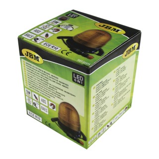 GYROPHARE 6 FONCTIONS À LED 12-24V AVEC PRISE ALLUME-CIGARE