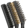 JEU DE 3 BROSSES MÉTALLIQUES