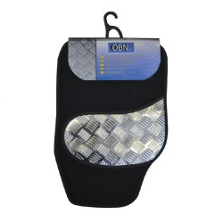 JEU DE 4 TAPIS EN MOQUETTE + TALONNETTES EN PLASTIQUE