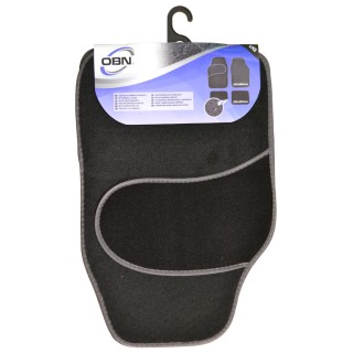 JEU DE 4 TAPIS EN MOQUETTE + TALONNETTES EN MOQUETTE