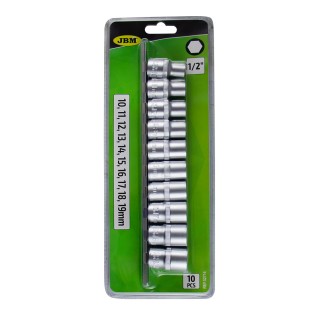 SET DE DOUILLES HEXAGONALES 1/2\"