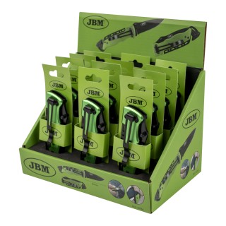 COUTEAU AVEC SYSTÈME COUPE-CEINTURE ET POINTE CASSE VITRE