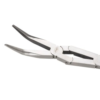 PINCES EXTRA LONGUES SYSTÈME CISEAUX-COURBÉ 45°