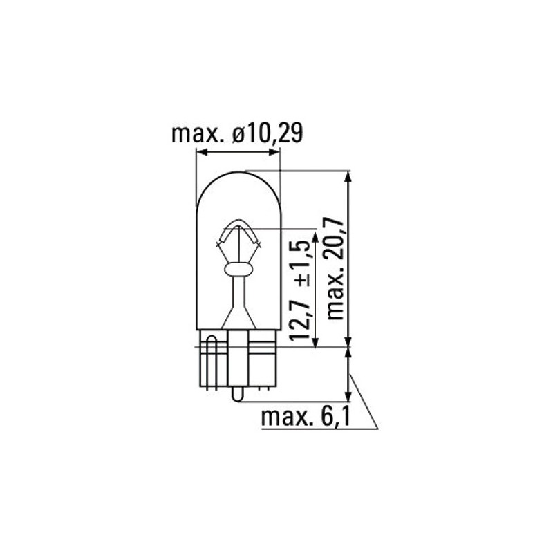 LAMPE OBN 12V 3W T10