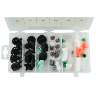 ÉTUI DE CLIPS EN PLASTIQUE POUR AUDI 31 PCS