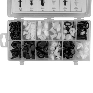 ÉTUI DE CLIPS EN PLASTIQUE POUR MITSUBISHI 134 PCS