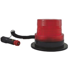 BALISE LUMINEUSE CLIGNOTANT PROFIL BAS ROTATIVE - ROUGE