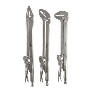 JEU DE 3 PINCES ETAUX EXTRA LONGUES