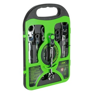 JEU DE 7 CLÉS MIXTES A CLIQUET ARTICULÉES