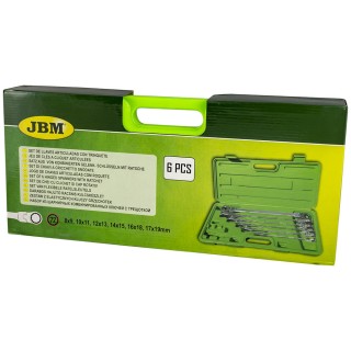 JEU DE 6 CLÉS À CLIQUET ARTICULÉES EN MALLETTE