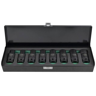 JEU DE 8 DOUILLES À CHOC HEX. AVEC DOUBLE POSITION (FIXE/ARTICULÉ)