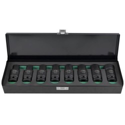 JEU DE 8 DOUILLES À CHOC HEX. AVEC DOUBLE POSITION (FIXE/ARTICULÉ)