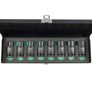 JEU DE 8 DOUILLES À CHOC HEX. AVEC DOUBLE POSITION (FIXE/ARTICULÉ)