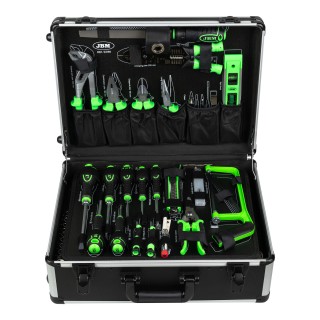 CAISSE À OUTILS EN ALUMINIUM 159 PIÈCES ZINGUÉES