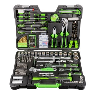 COFFRET D\'OUTILS DE 302 PIÈCES AVEC DOUILLES HEXAGONALES ZINGUÉES