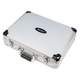 CAISSE À OUTILS EN ALUMINIUM 108 PIÈCES DOUILLES 1/2\" ZINGUÉES