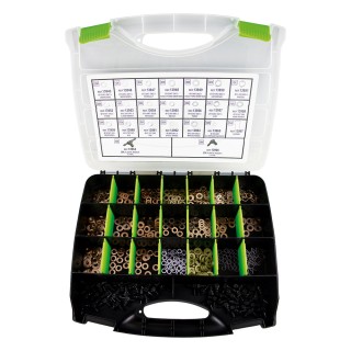 ÉTUI DE RONDELLES EN CUIVRE POUR INJECTEURS 551 PIÈCES