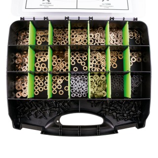 ÉTUI DE RONDELLES EN CUIVRE POUR INJECTEURS 551 PIÈCES