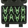 JEU DE 8 PINCES PLATES AVEC LE FIXATEUR POUR LES TUYAUX FLEXIBLES