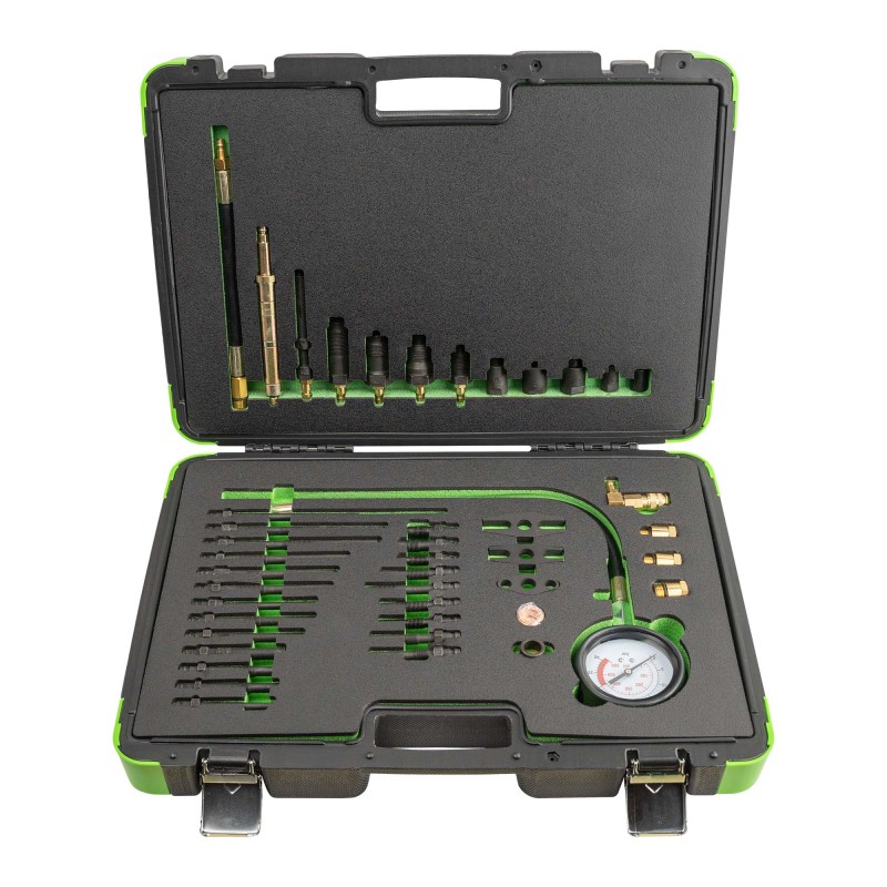 COFFRET DE TEST DE COMPRESSION DES MOTEURS ESSENCE ET DIESEL