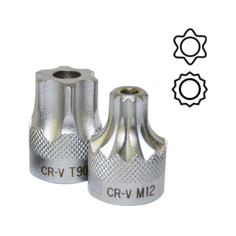 DOUILLE TORX 1/2\" INVIOLABLE T90