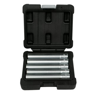 COFFRET DE DOUILLES 5 PIÈCES DE TÊTES HEXAGONALES ALLONGÉES 3/8\"