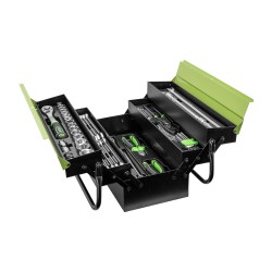 BOÎTE À OUTILS EN FER 63 PIÈCES ZINGUÉES