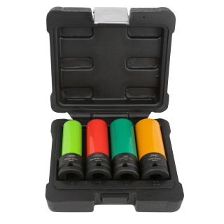 JEU DE 4 EMBOUTS À CHOC POUR LES ROUES EN ALLIAGES LÉGERS, 1/2\"