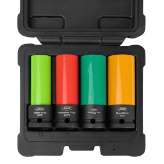 JEU DE 4 EMBOUTS À CHOC POUR LES ROUES EN ALLIAGES LÉGERS, 1/2\"