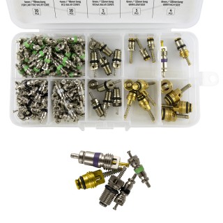 ENSEMBLE DE NOYAUX DE SOUPAPE DE CLIMATISEUR 134 PIÈCES