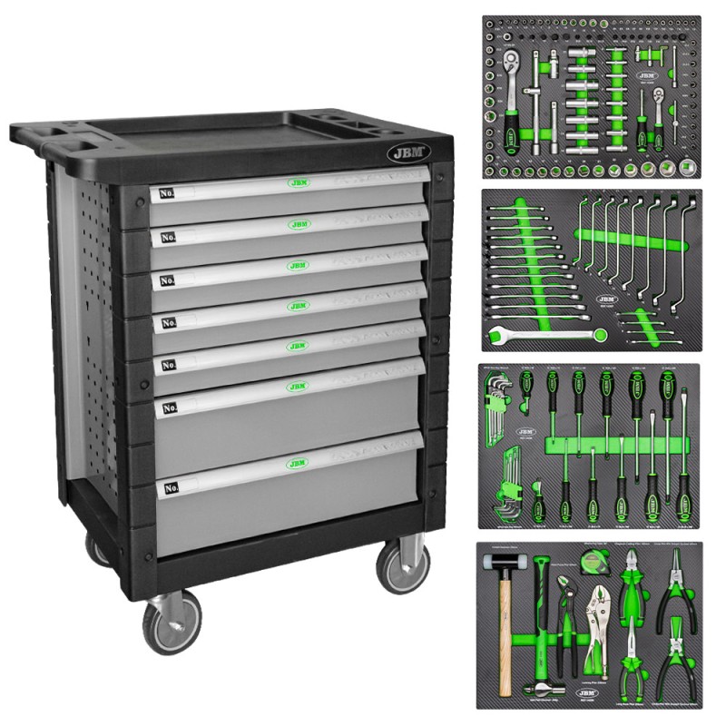 SERVANTE D\'OUTILS 7 TIROIRS - GRIS