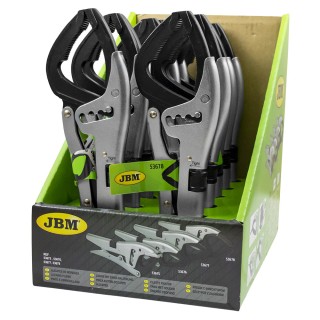 PINCE À VERROUILLAGE ET MÂCHOIRES COURBÉES LONGUES