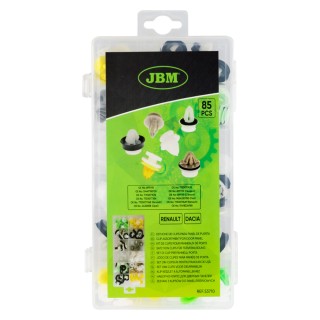 ÉTUI DE CLIPS EN PLASTIQUE POUR PANNEAUX DE PORTE RENAULT DACIA 85 PCS