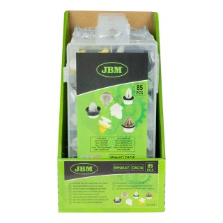 ÉTUI DE CLIPS EN PLASTIQUE POUR PANNEAUX DE PORTE RENAULT DACIA 85 PCS