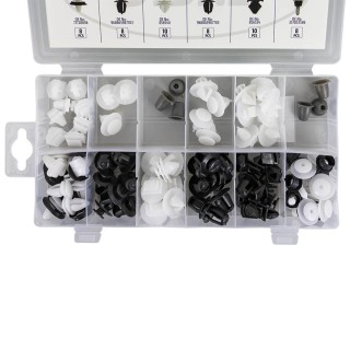 ÉTUI DE CLIPS EN PLASTIQUE POUR MOLDINGS PEUGEOT/CITROËN 80 PCS