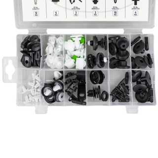 ÉTUI DE CLIPS EN PLASTIQUE POUR PANNEAUX DE PORTE/MOLDINGS/TAPISSERIE VAG/SIÈGE/SKODA 79 PCS