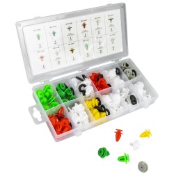 ÉTUI DE CLIPS EN PLASTIQUE POUR PANNEAUX DE PORTE/MOLDINGS MERCEDES-BENZ 96 PCS