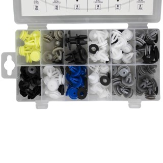 ÉTUI DE CLIPS EN PLASTIQUE POUR PANNEAUX DE PORTE/MOLDINGS BMW MINI 92 PCS