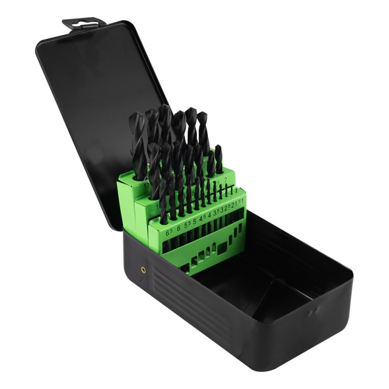 KIT DE FORETS HÉLICOÏDAUX HSS 4241, 1-13 MM, NOIR