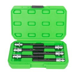 JEU DE 6 DOUILLES 1/2\" TORX TYPE E EXTRA LONG ZINGUÉES