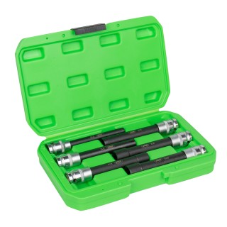 JEU DE 6 DOUILLES 1/2\" TORX TYPE E EXTRA LONG ZINGUÉES