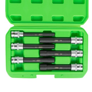 JEU DE 6 DOUILLES 1/2\" TORX TYPE E EXTRA LONG ZINGUÉES