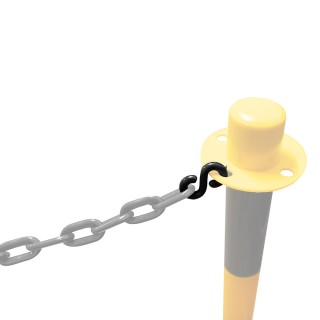 MAILLE DE CHAÎNE EN PLASTIQUE NOIR