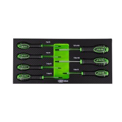 JEU DE 7 TOURNEVIS TORX AVEC EVA CARBONE MODULE